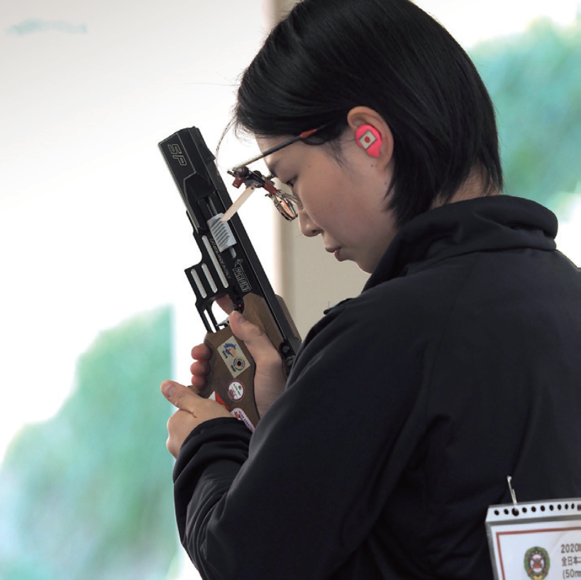 ついに手にした初の挑戦権。その想いを射撃に込める。 山田聡子